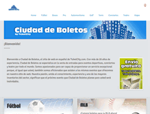 Tablet Screenshot of ciudaddeboletos.com